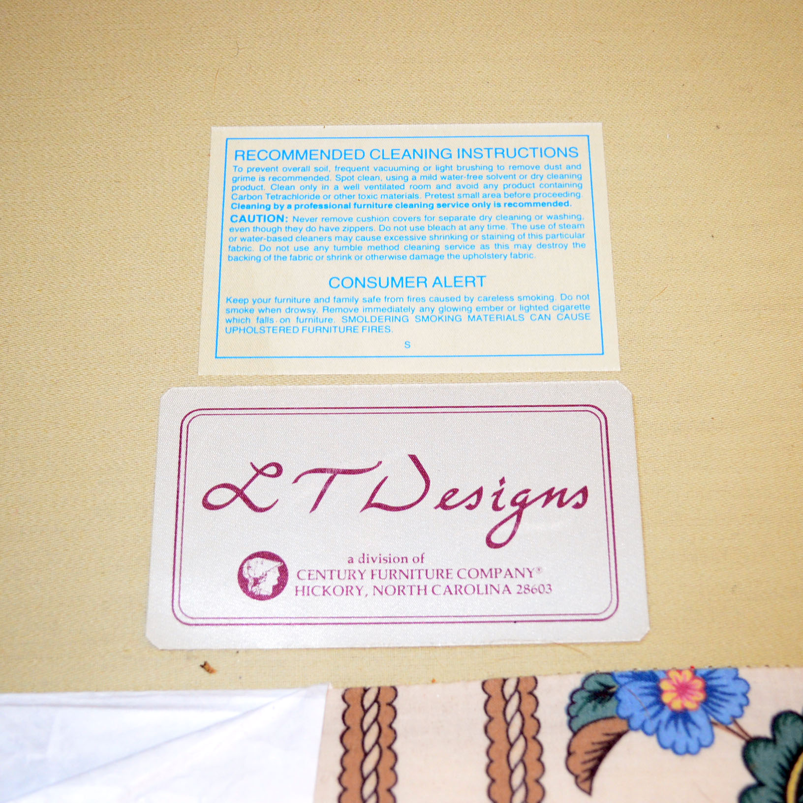 L.T. Designs Camelback Sofa