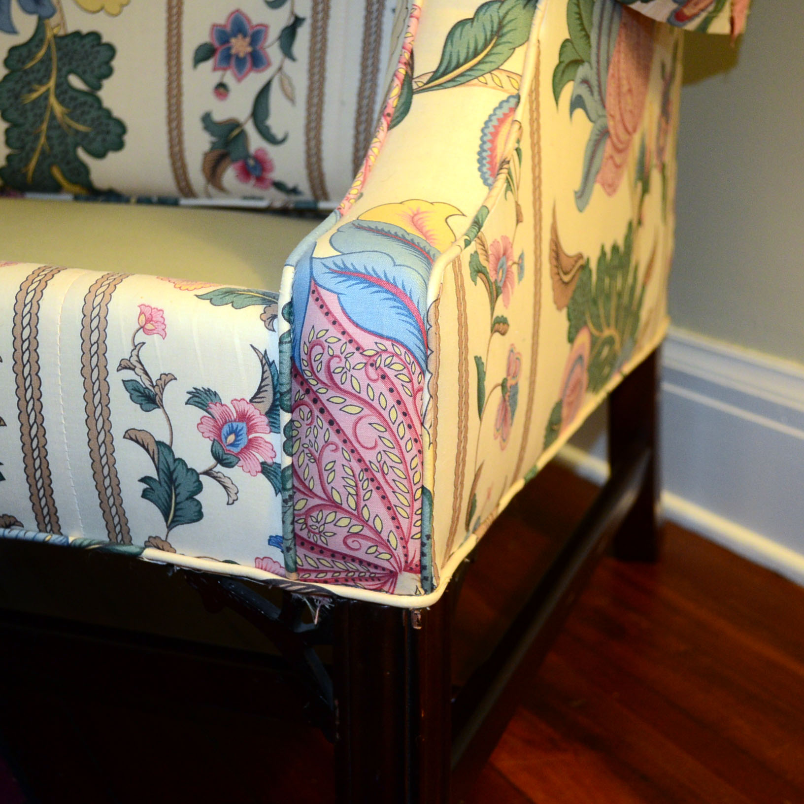 L.T. Designs Camelback Sofa