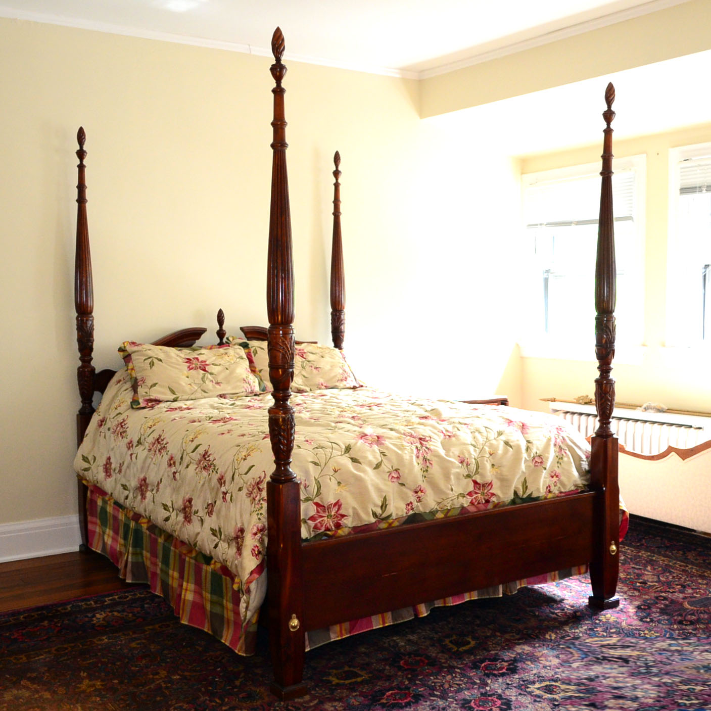 Queen Anne Cherry Bed Frame