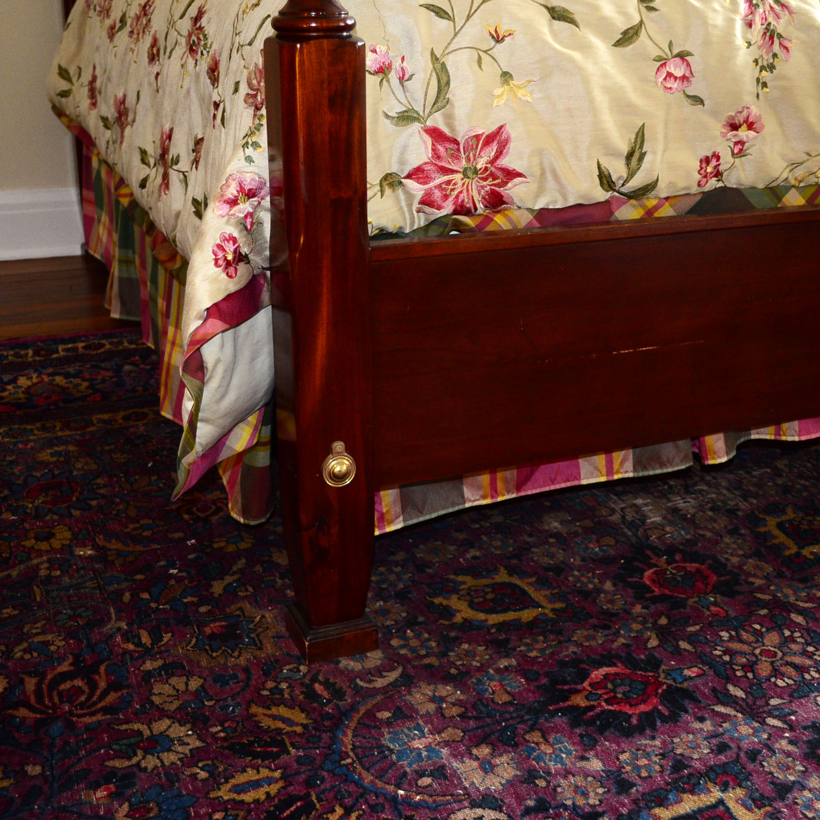 Queen Anne Cherry Bed Frame