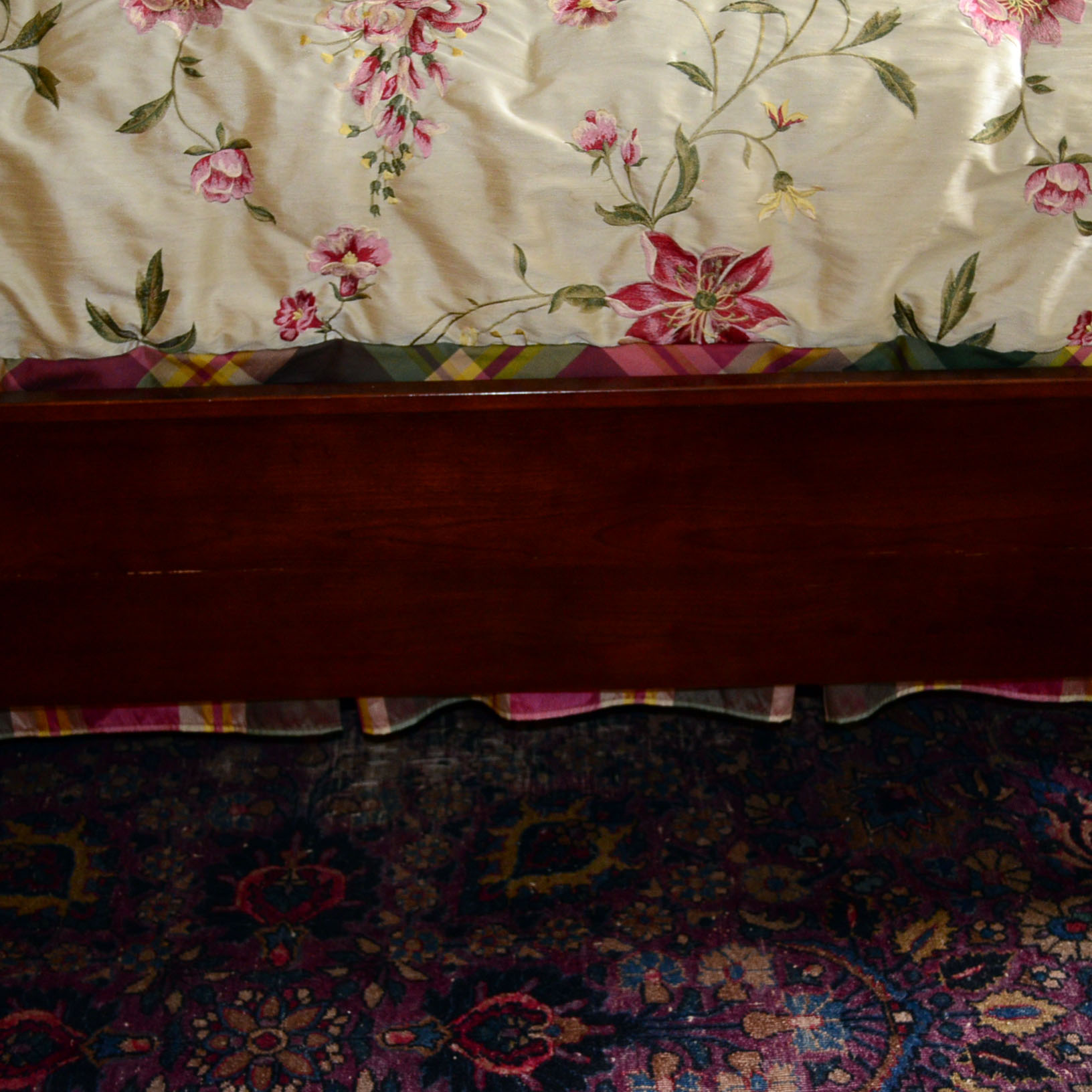 Queen Anne Cherry Bed Frame