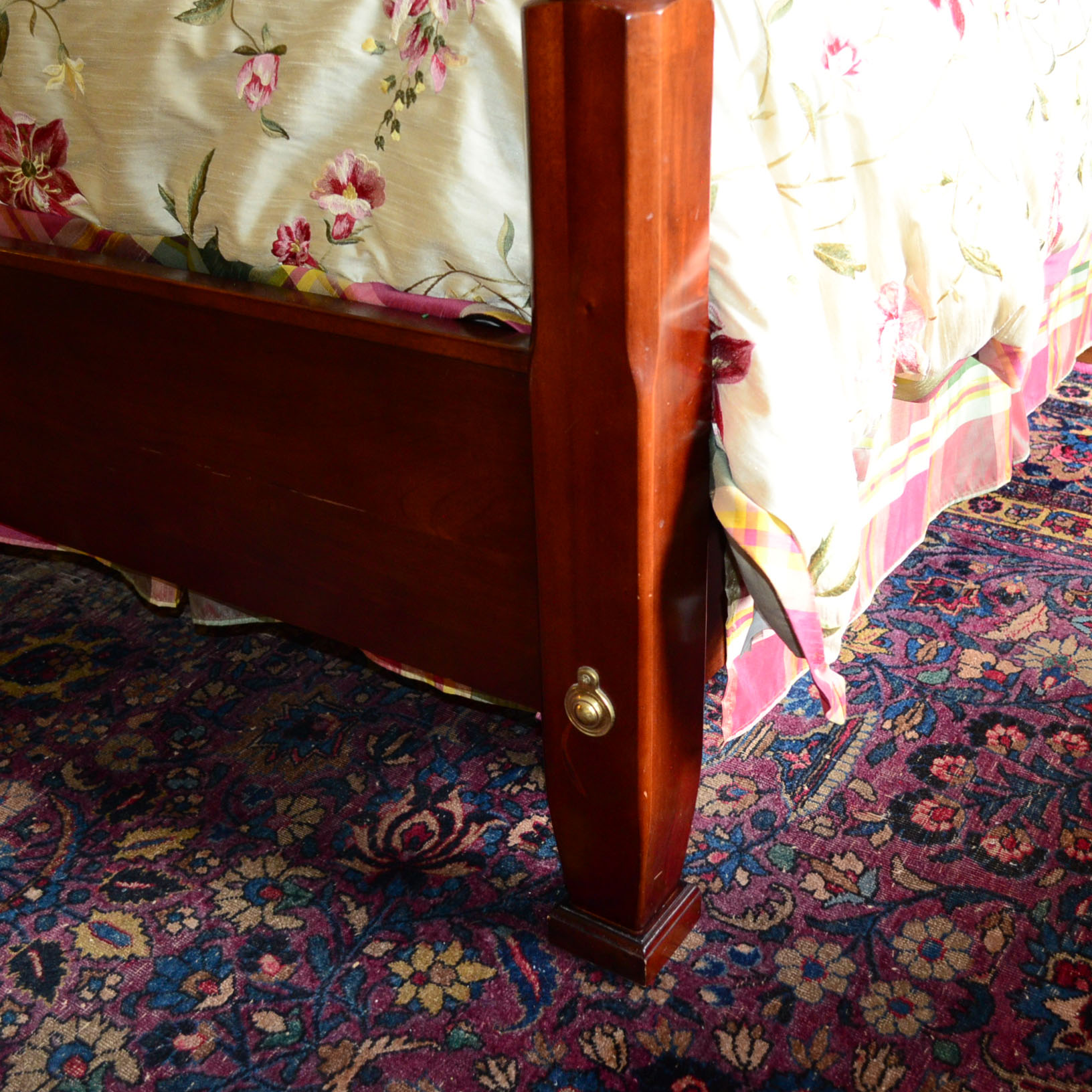 Queen Anne Cherry Bed Frame