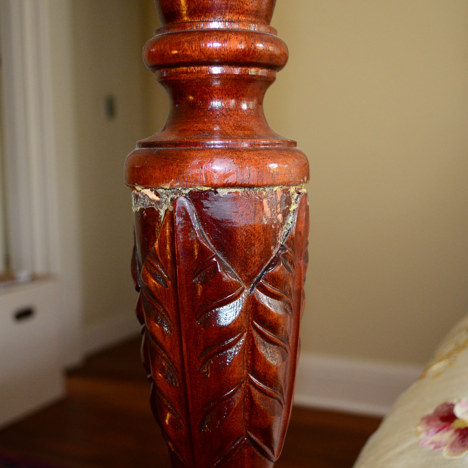 Queen Anne Cherry Bed Frame