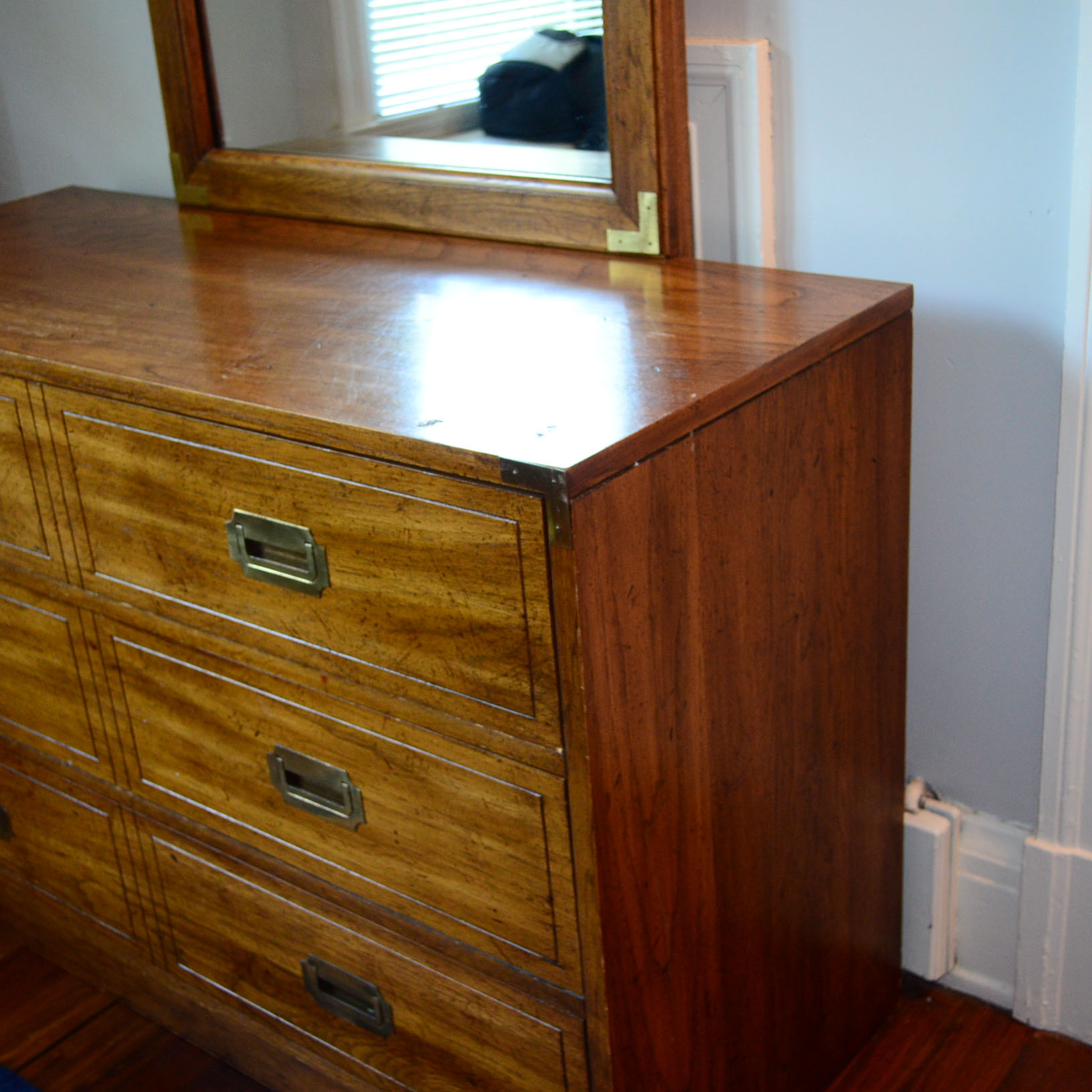 Burlington Six-Drawer Dresser With Mirror