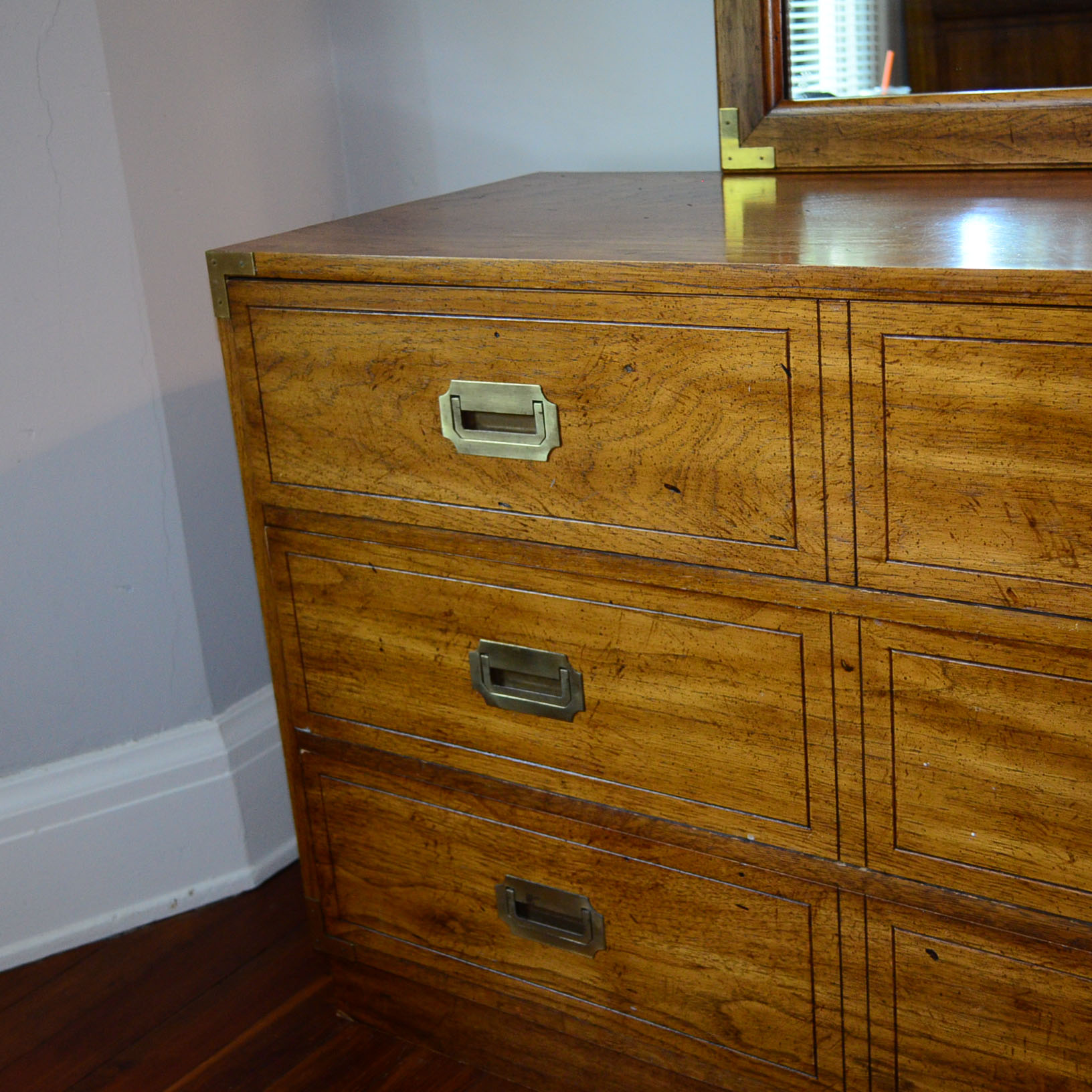 Burlington Six-Drawer Dresser With Mirror