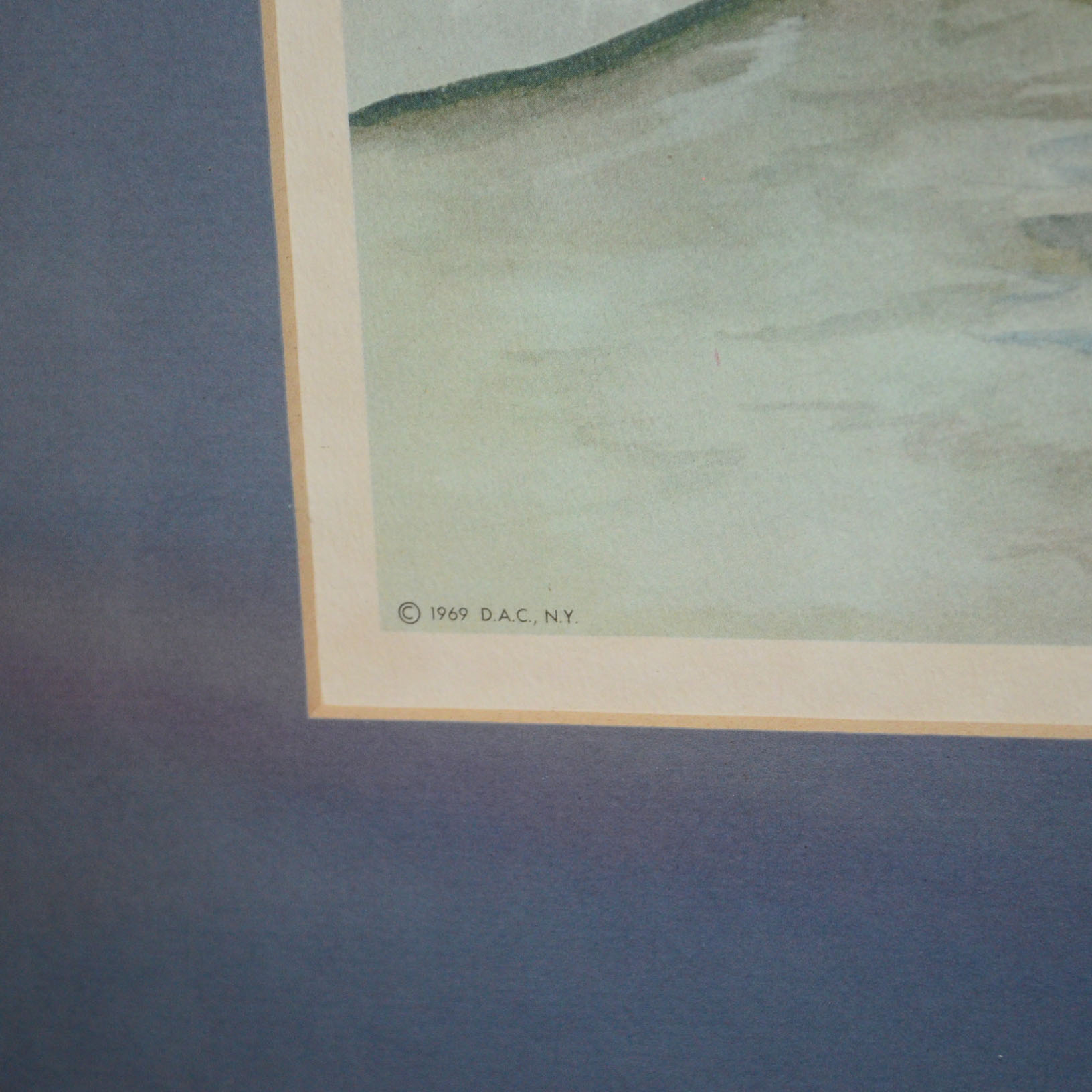 Framed Basil Ede Lithograph "Blue Jays in Winter"