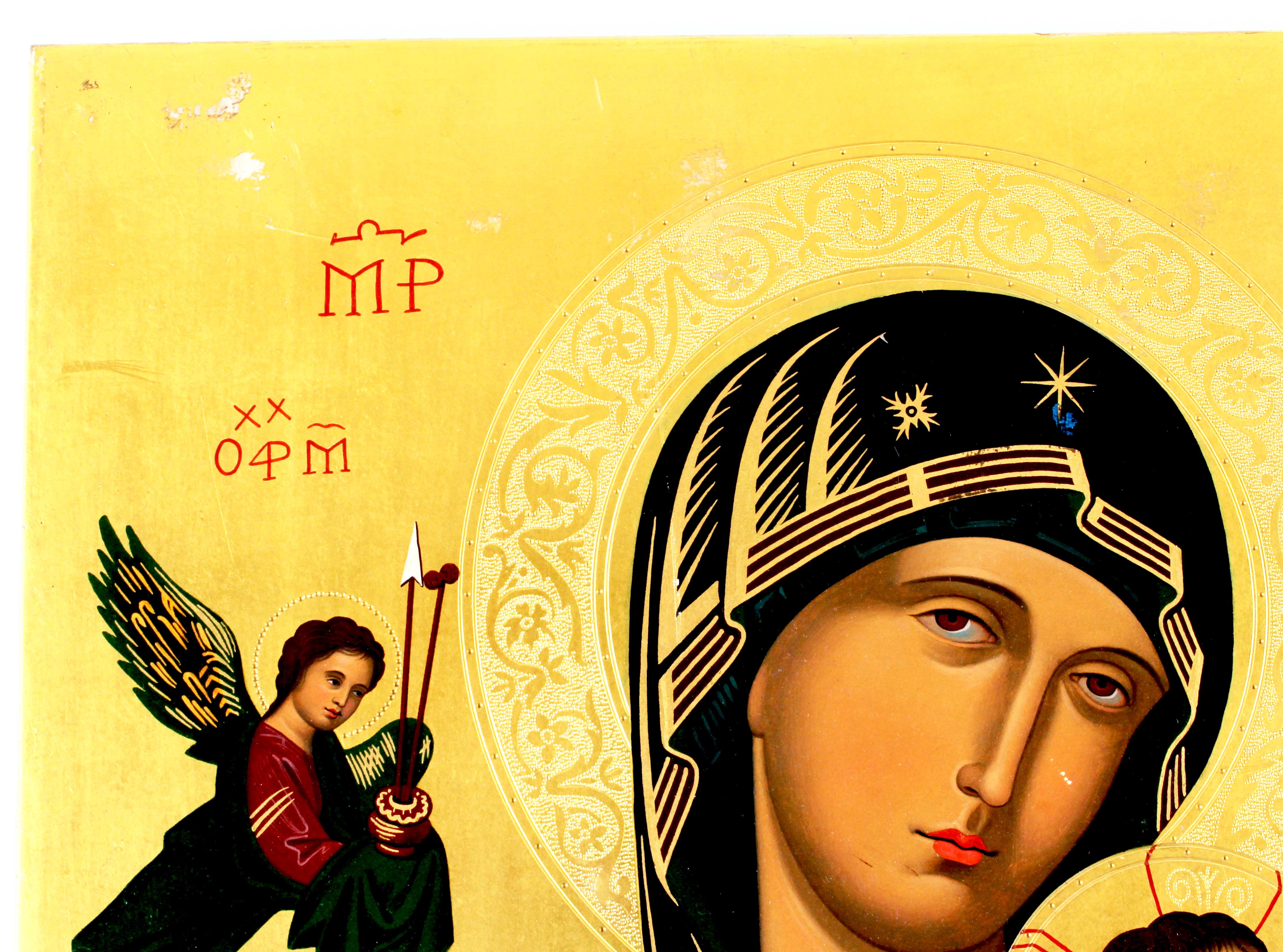 Antique "Our Mother of Perpetual Help" Tempera Icon