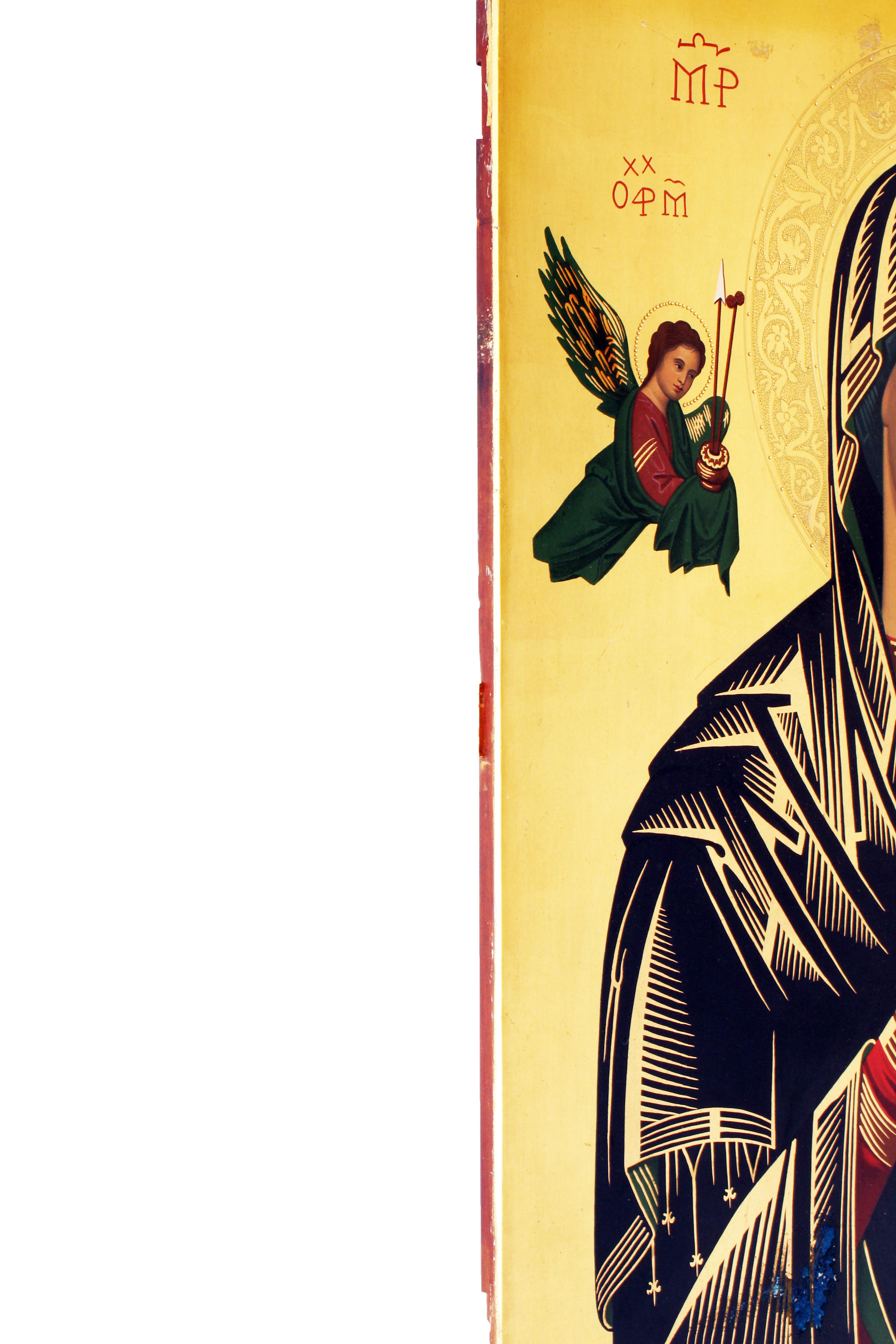 Antique "Our Mother of Perpetual Help" Tempera Icon