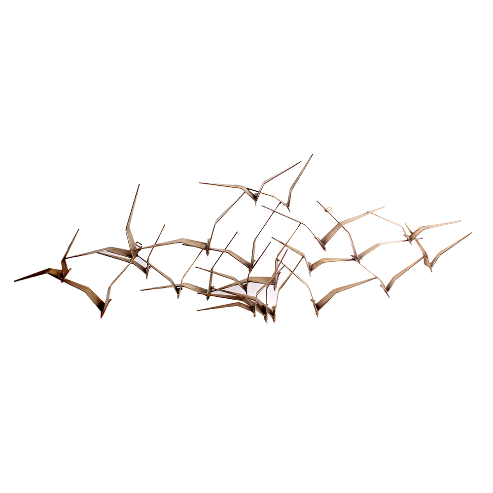 Curtis Jere Brass Flock of Birds Sculpture