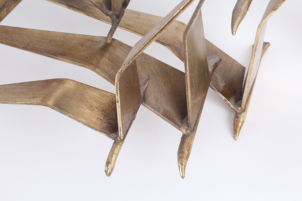 Curtis Jere Brass Flock of Birds Sculpture