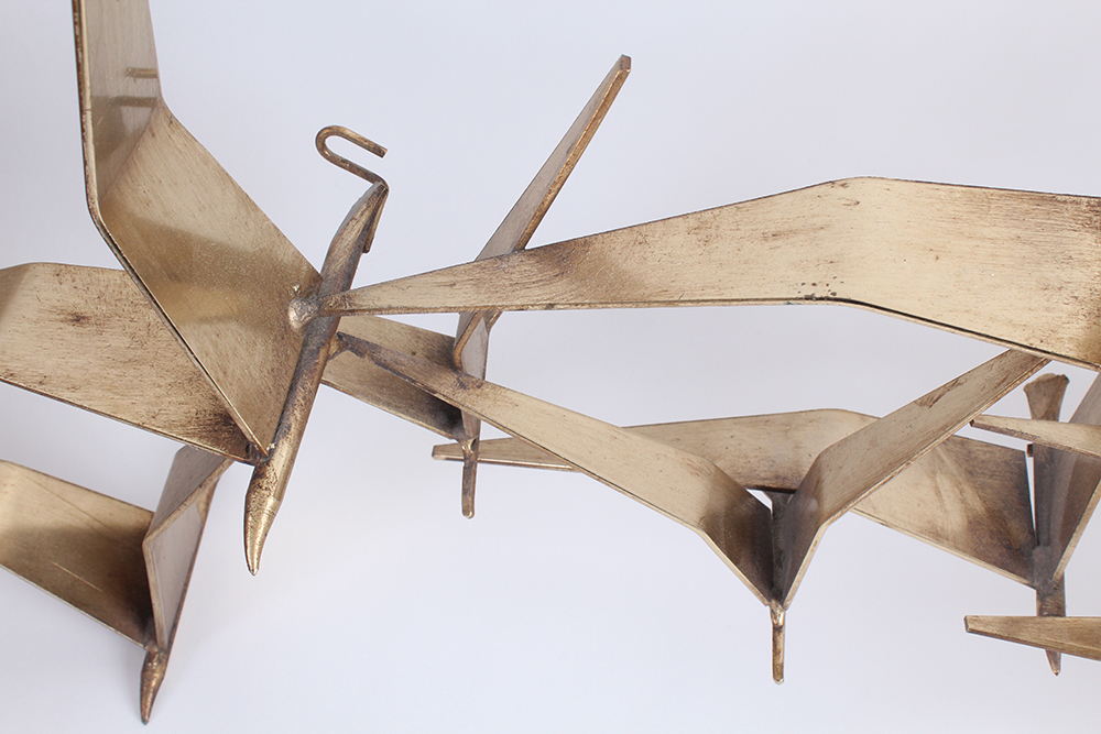 Curtis Jere Brass Flock of Birds Sculpture
