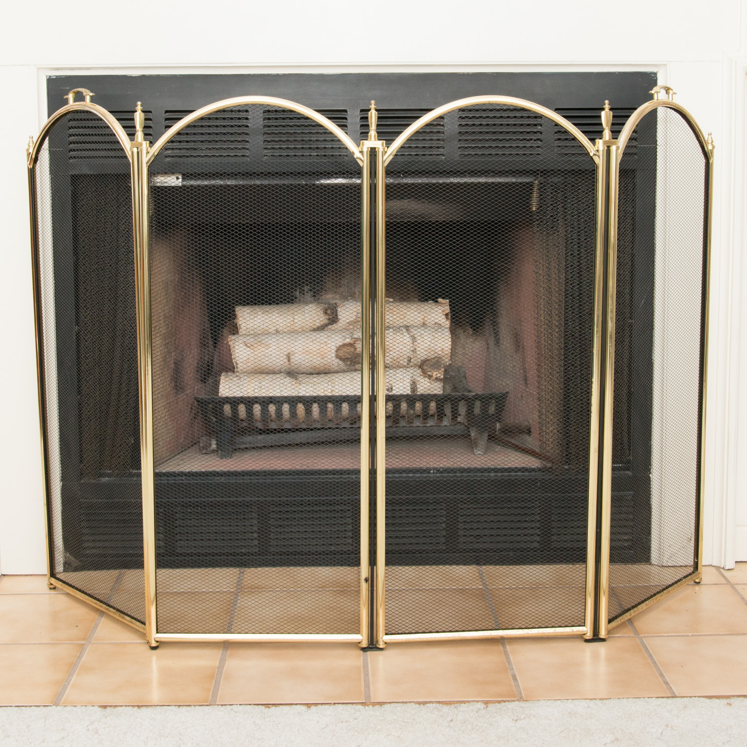 Brass Fireplace Screen