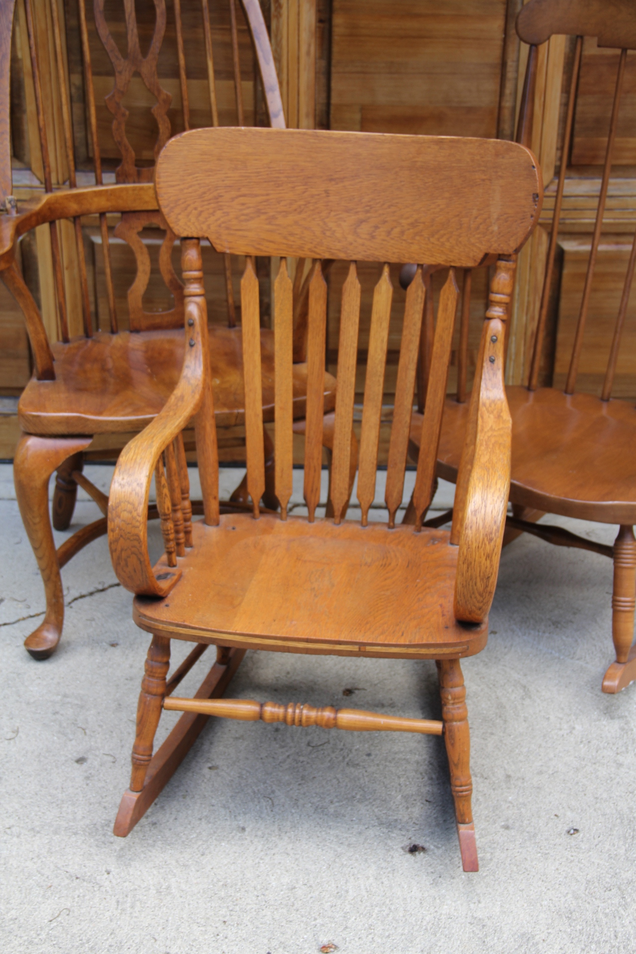 Collection of Vintage Windsor and Rocking Chairs
