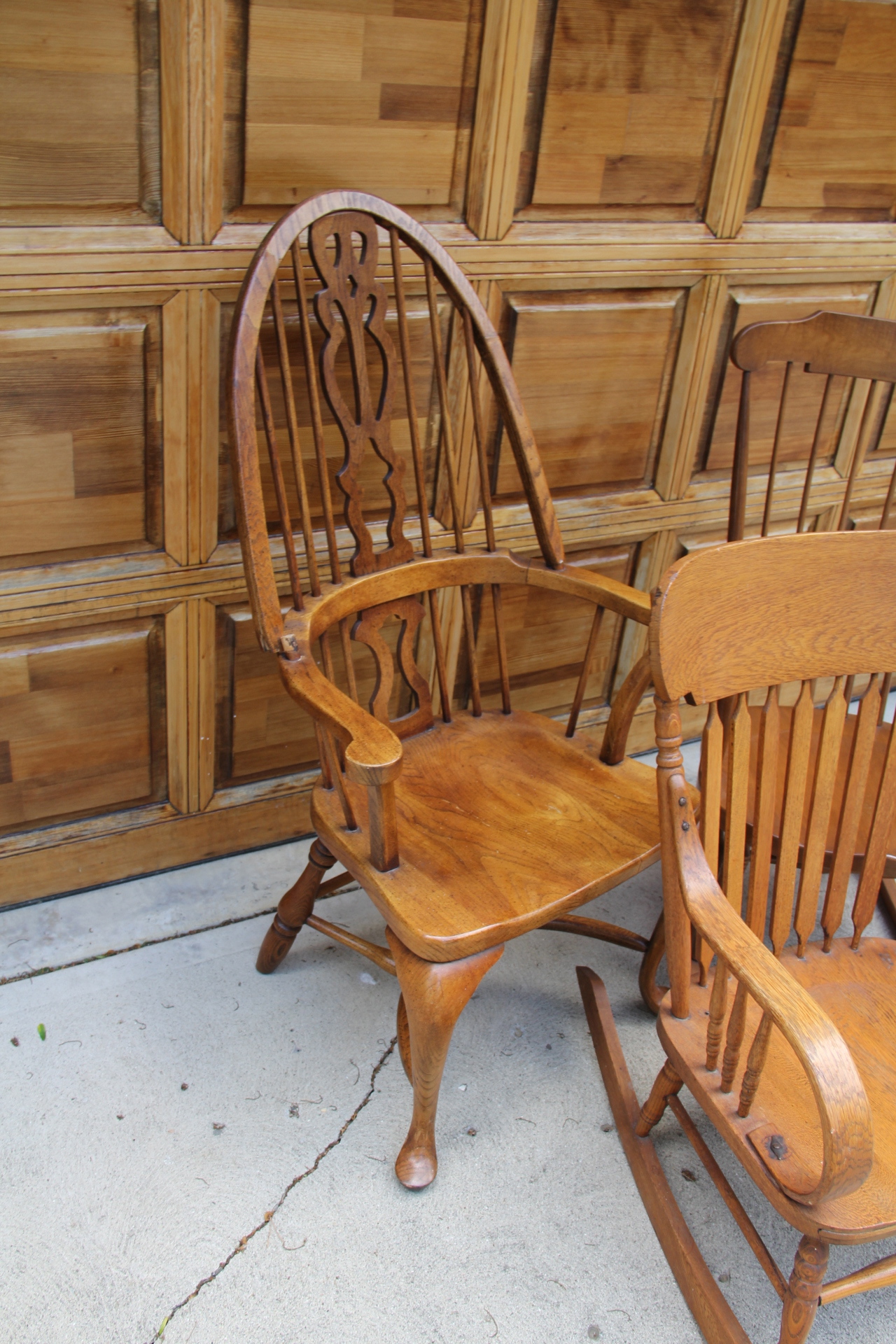 Collection of Vintage Windsor and Rocking Chairs