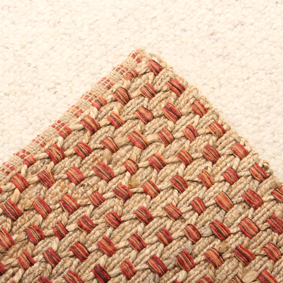 Colorful Rustic Woven Area Rug