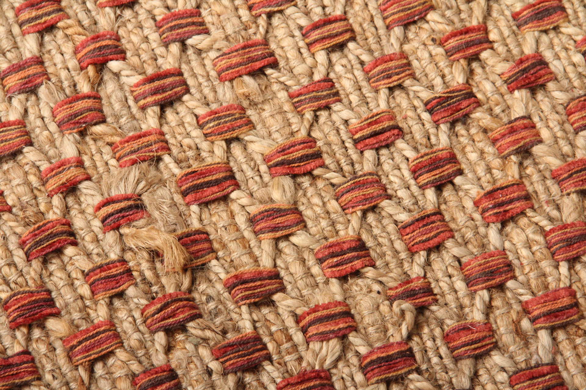 Colorful Rustic Woven Area Rug