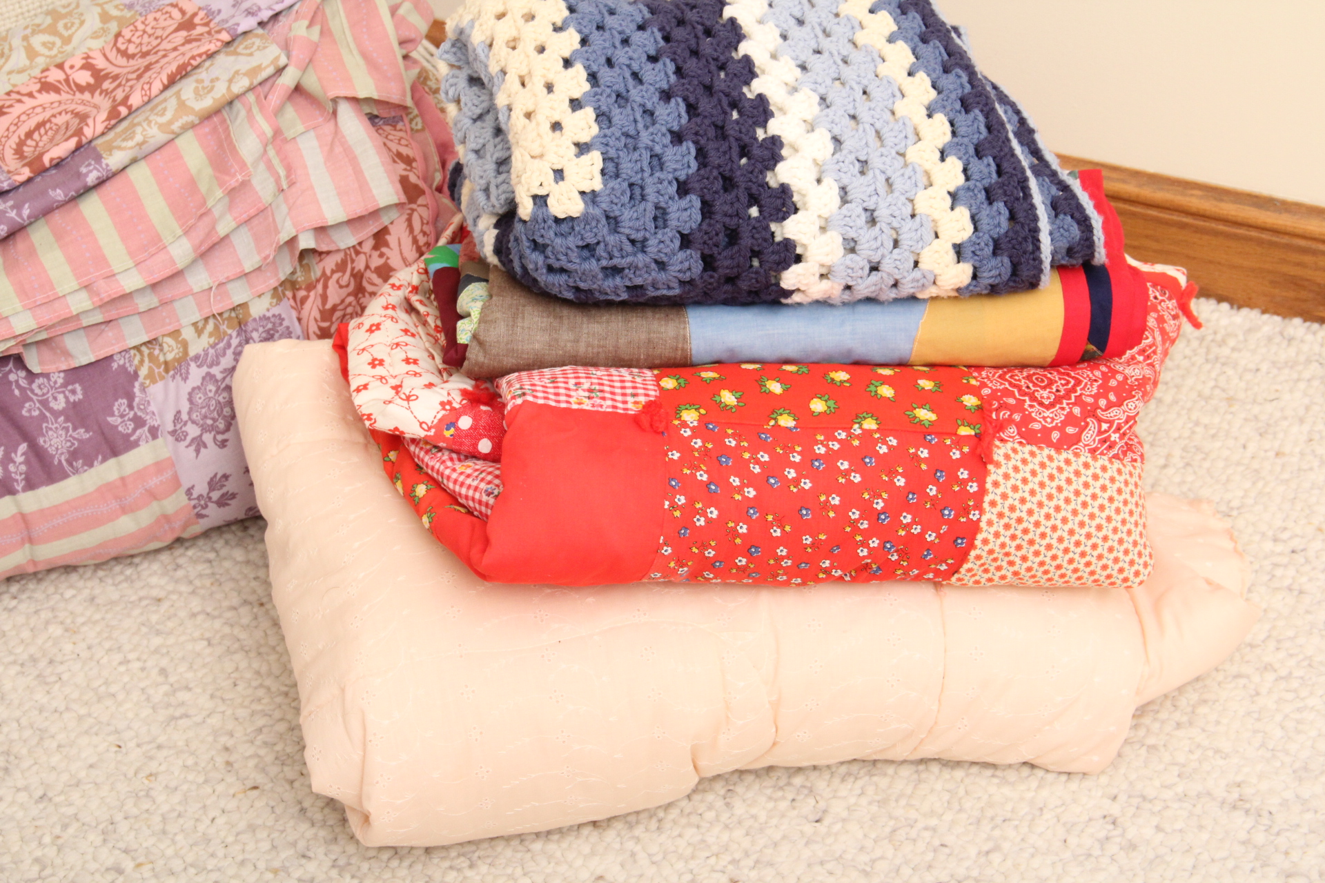 New Slip Covers, King and Vintage Bedding and More