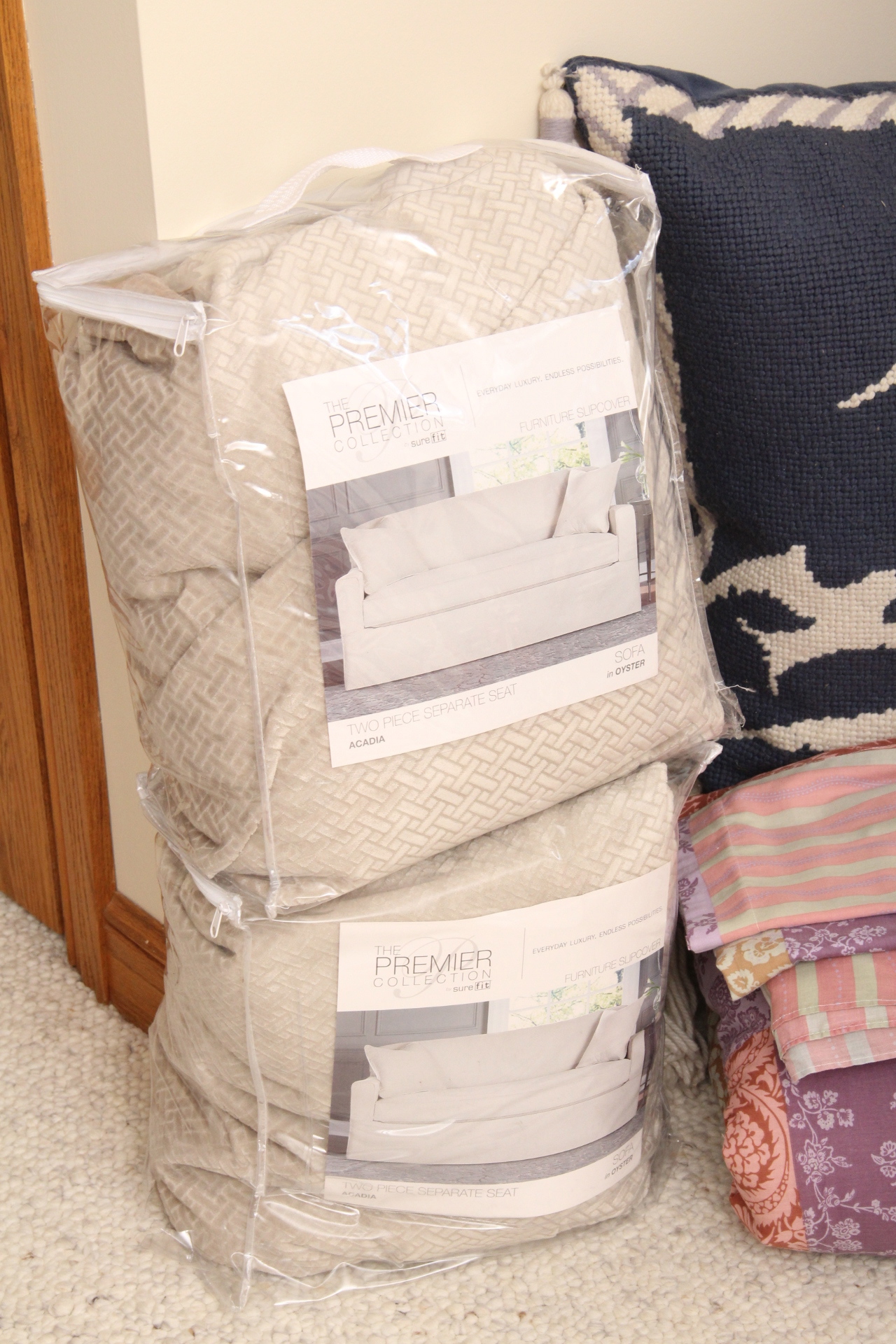 New Slip Covers, King and Vintage Bedding and More