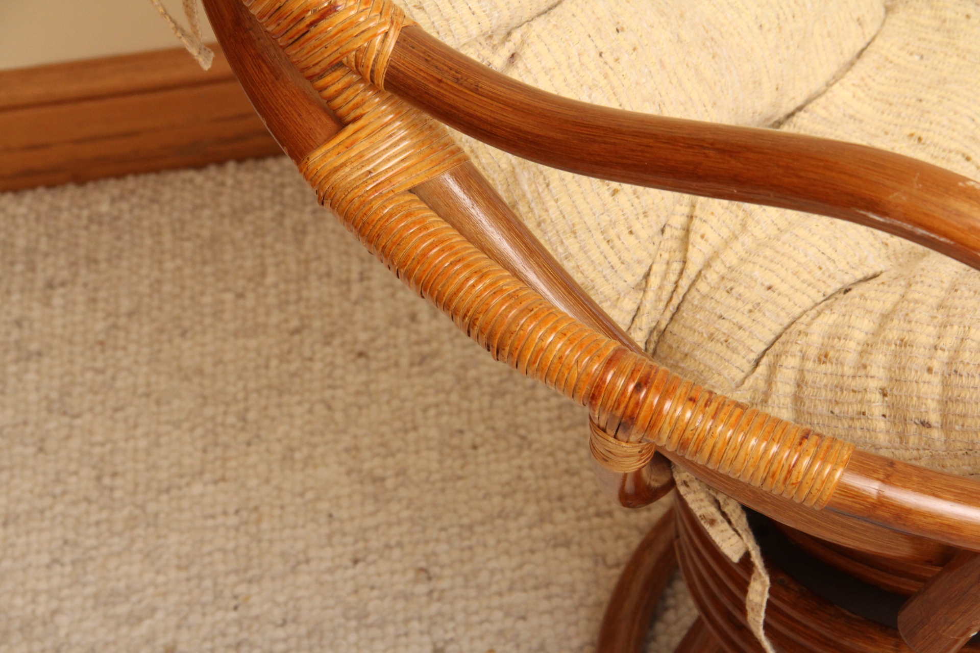 Mid Century Modern Bent Wood Swivel Rocker