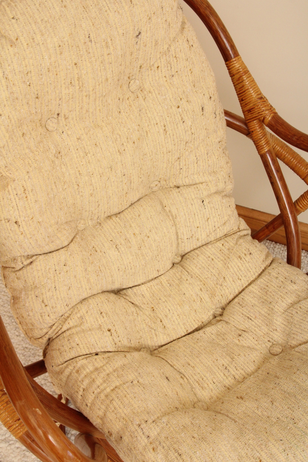 Mid Century Modern Bent Wood Swivel Rocker