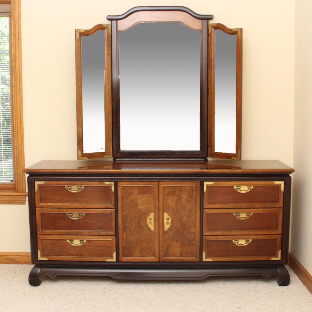 Broyhill "Premier Ming Dynasty" Dresser with Mirror