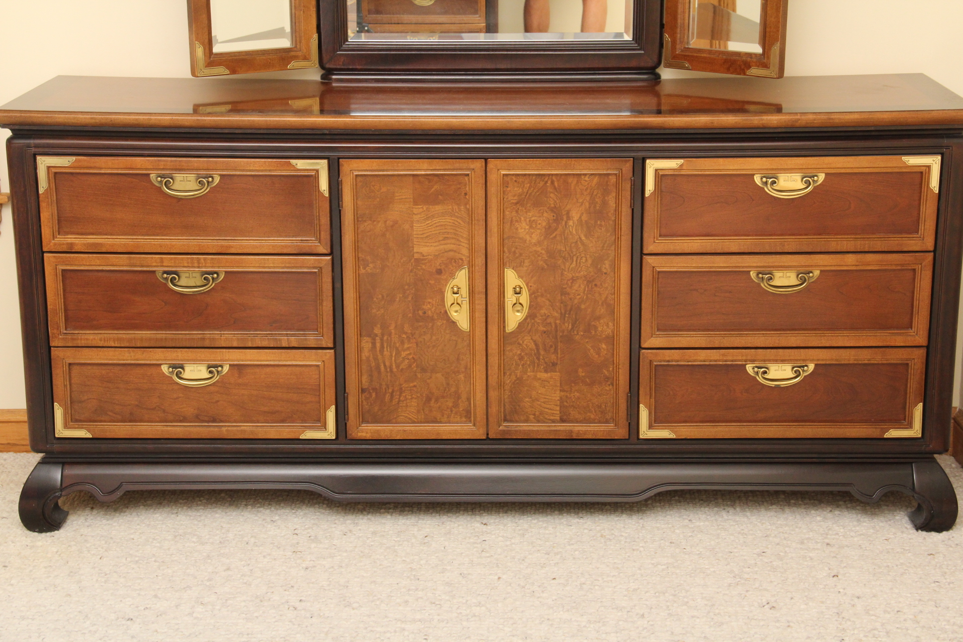 Broyhill "Premier Ming Dynasty" Dresser with Mirror