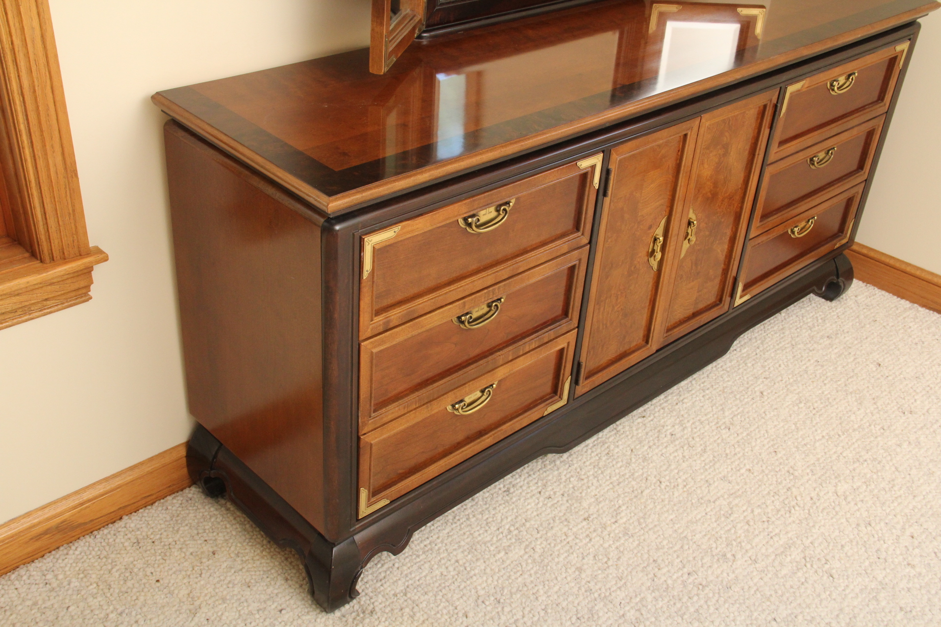 Broyhill "Premier Ming Dynasty" Dresser with Mirror