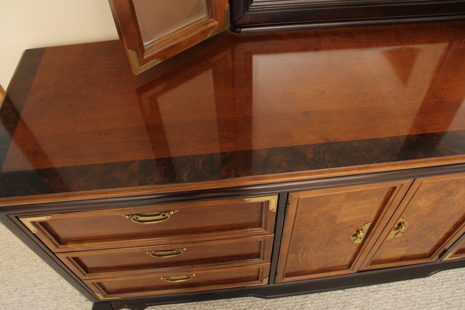 Broyhill "Premier Ming Dynasty" Dresser with Mirror