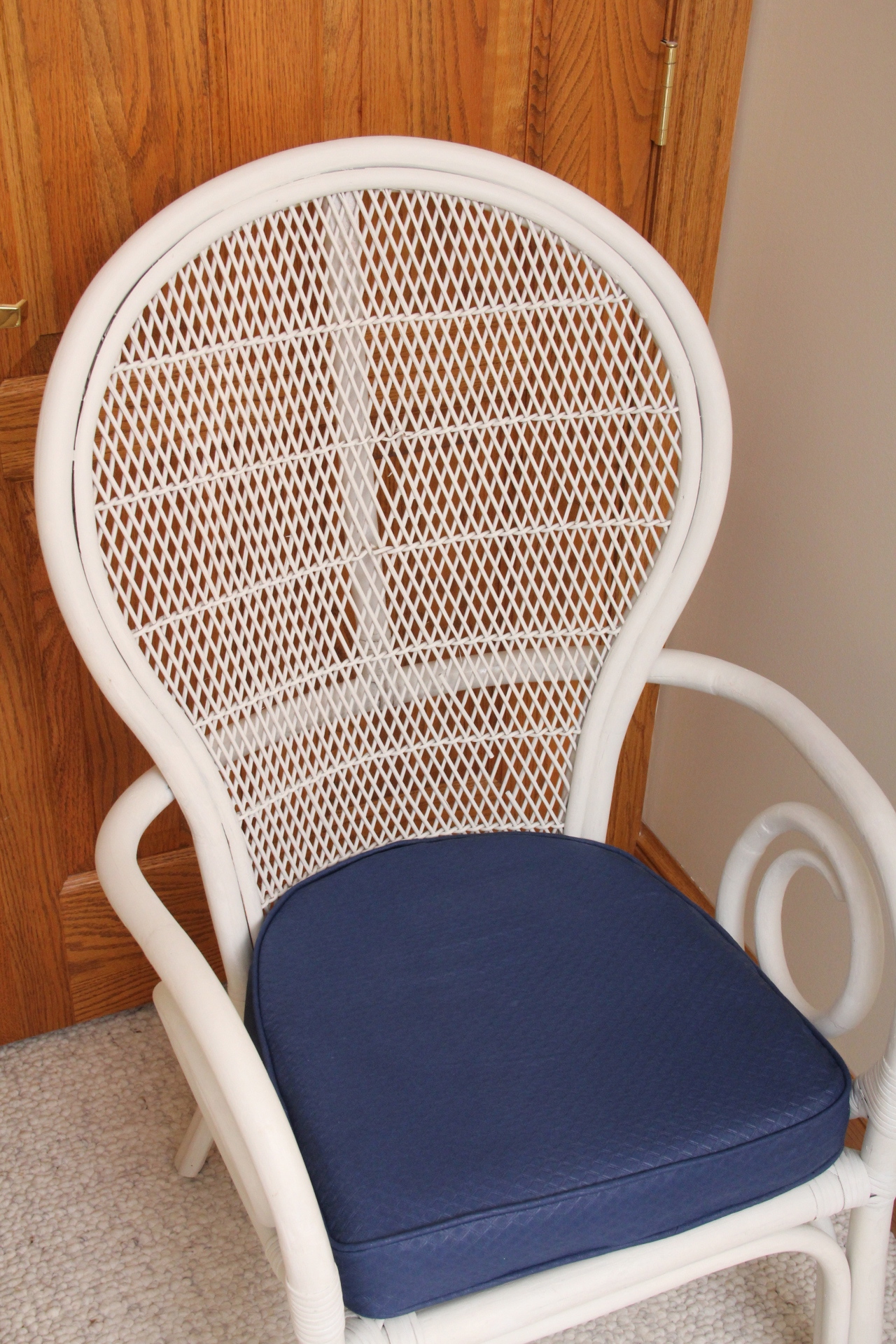 High Backed Bent Wood Arm Chair