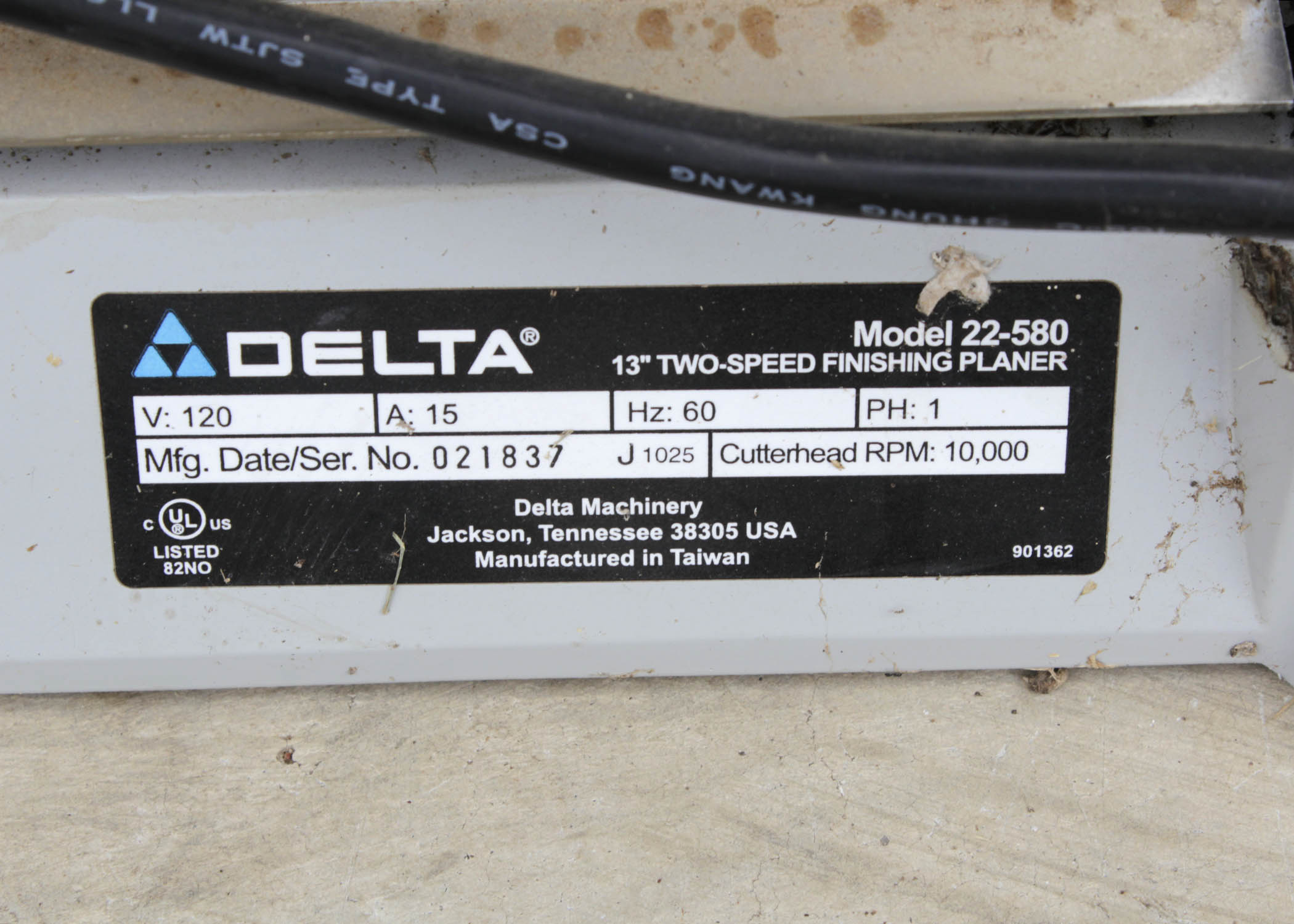 Delta Two Speed Finishing Planer