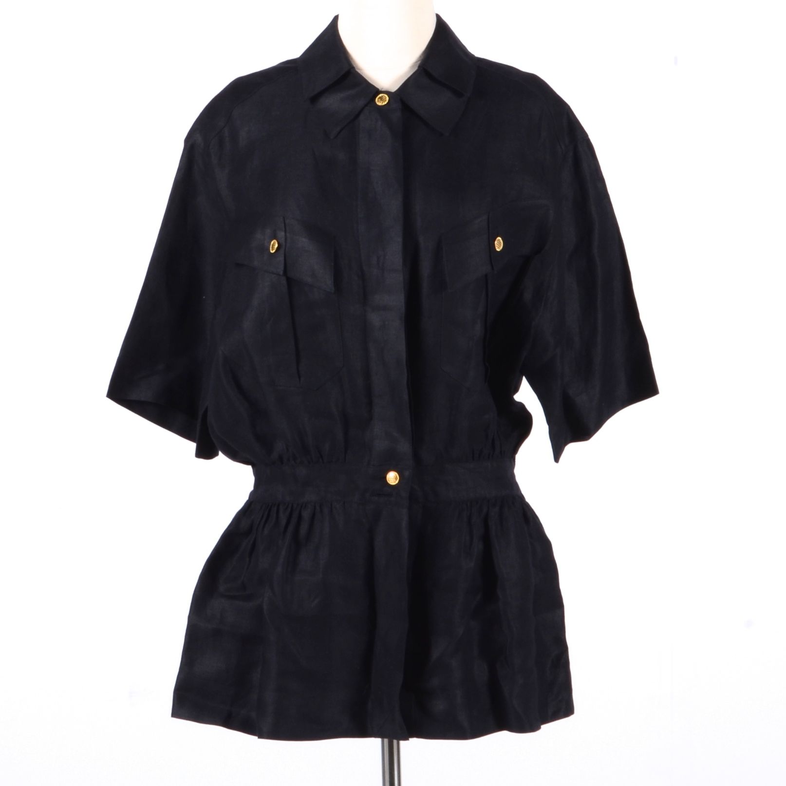 1990s Chanel Peplum Shirt