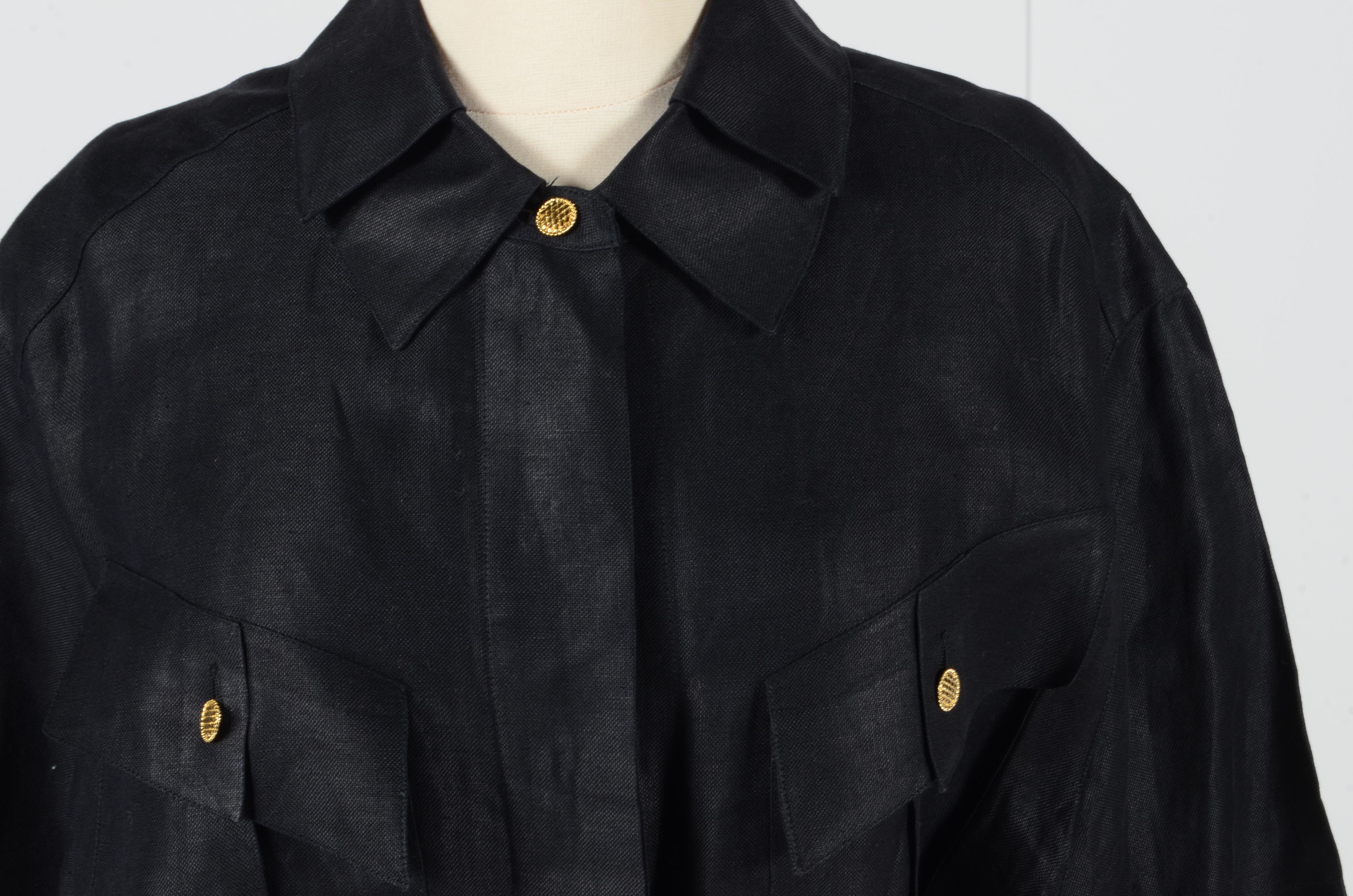 1990s Chanel Peplum Shirt