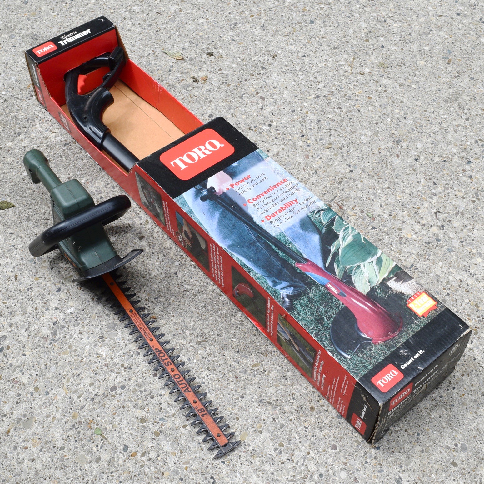 Toro Electric Trimmer and Black & Decker Hedge Trimmer
