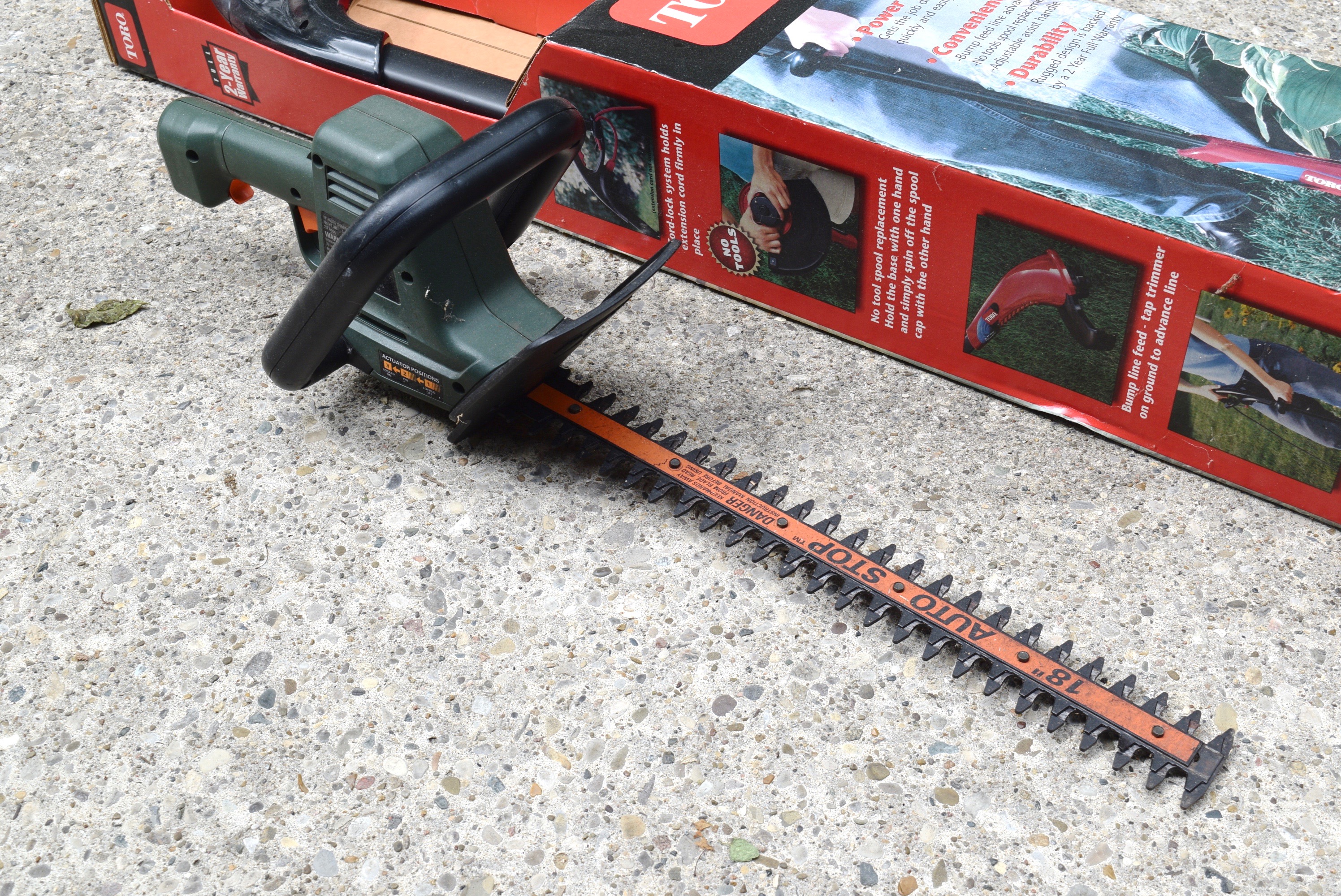 Toro Electric Trimmer and Black & Decker Hedge Trimmer