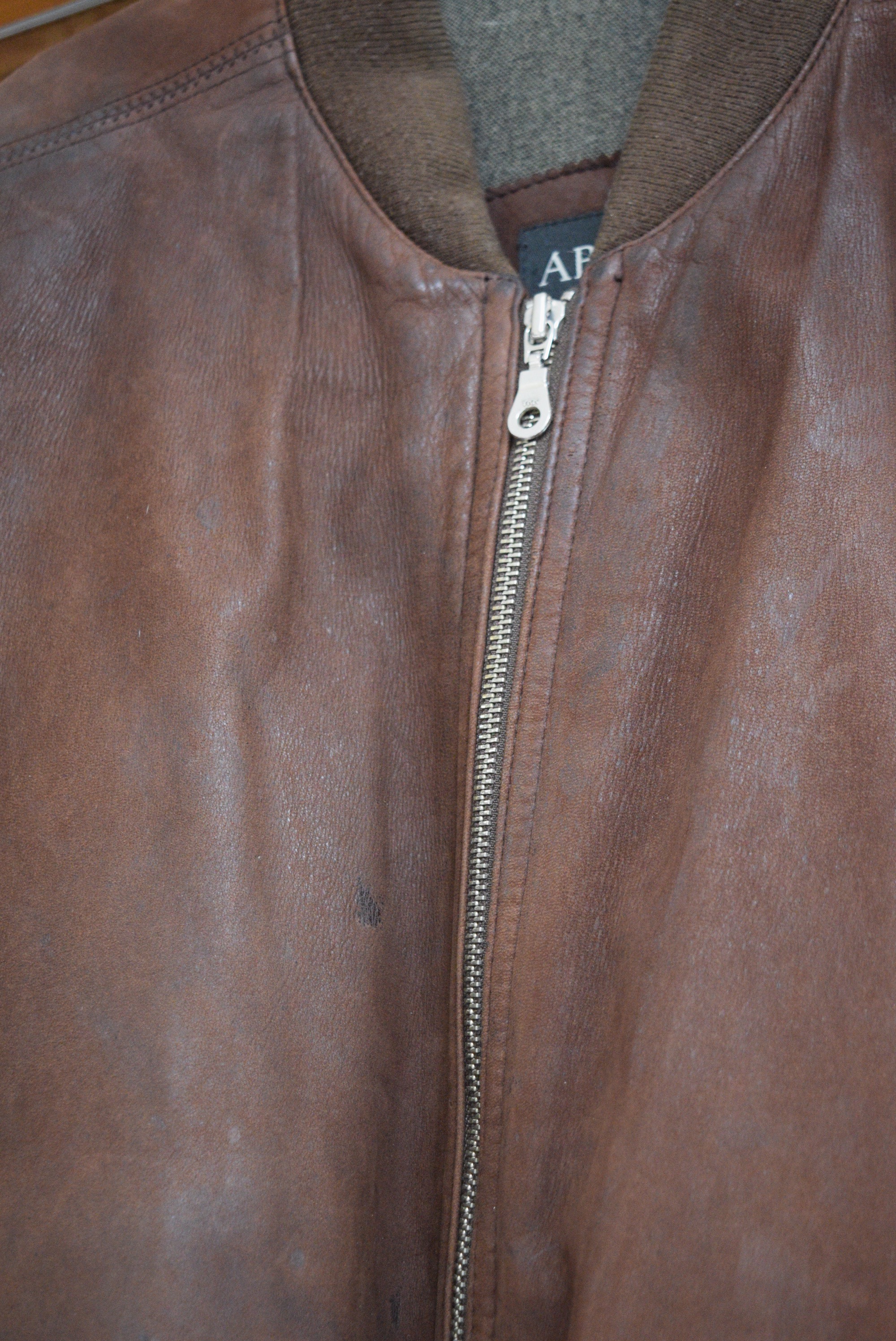Abrams Brown Leather Jacket