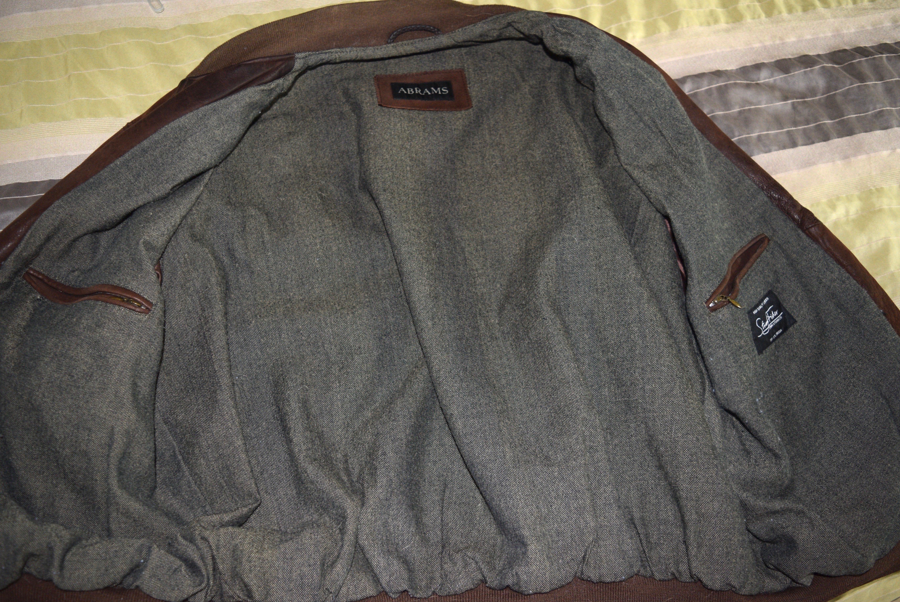 Abrams Brown Leather Jacket