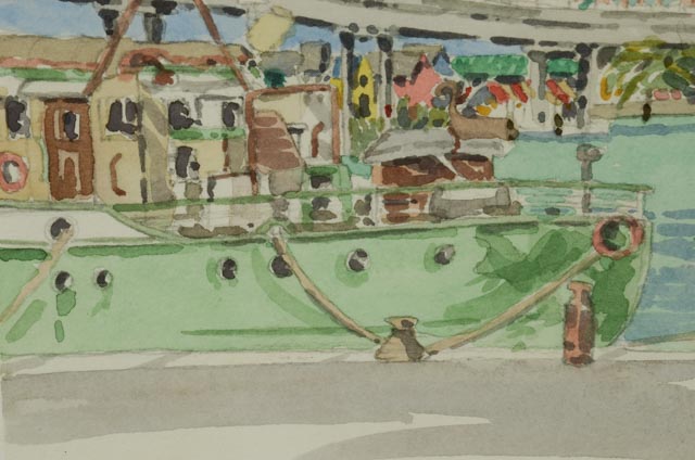 Richard Callingham Watercolor of Atlantis Paradise Island Resort