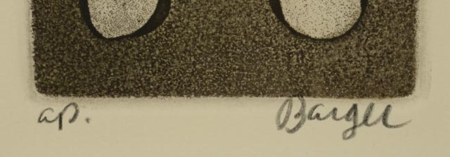 Peter Barger Artist's Proof Aquatint Etching