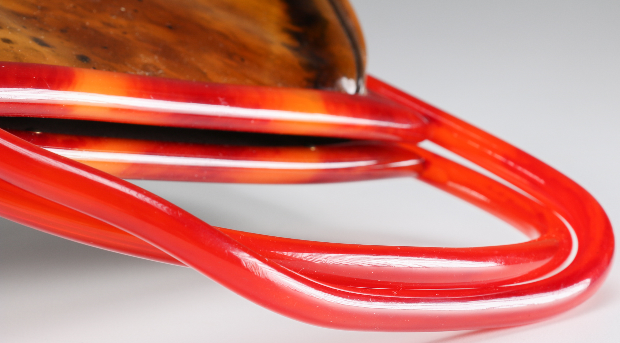 Vintage 1960s Etra Bakelite and Tortoiseshell Print Patent Bag