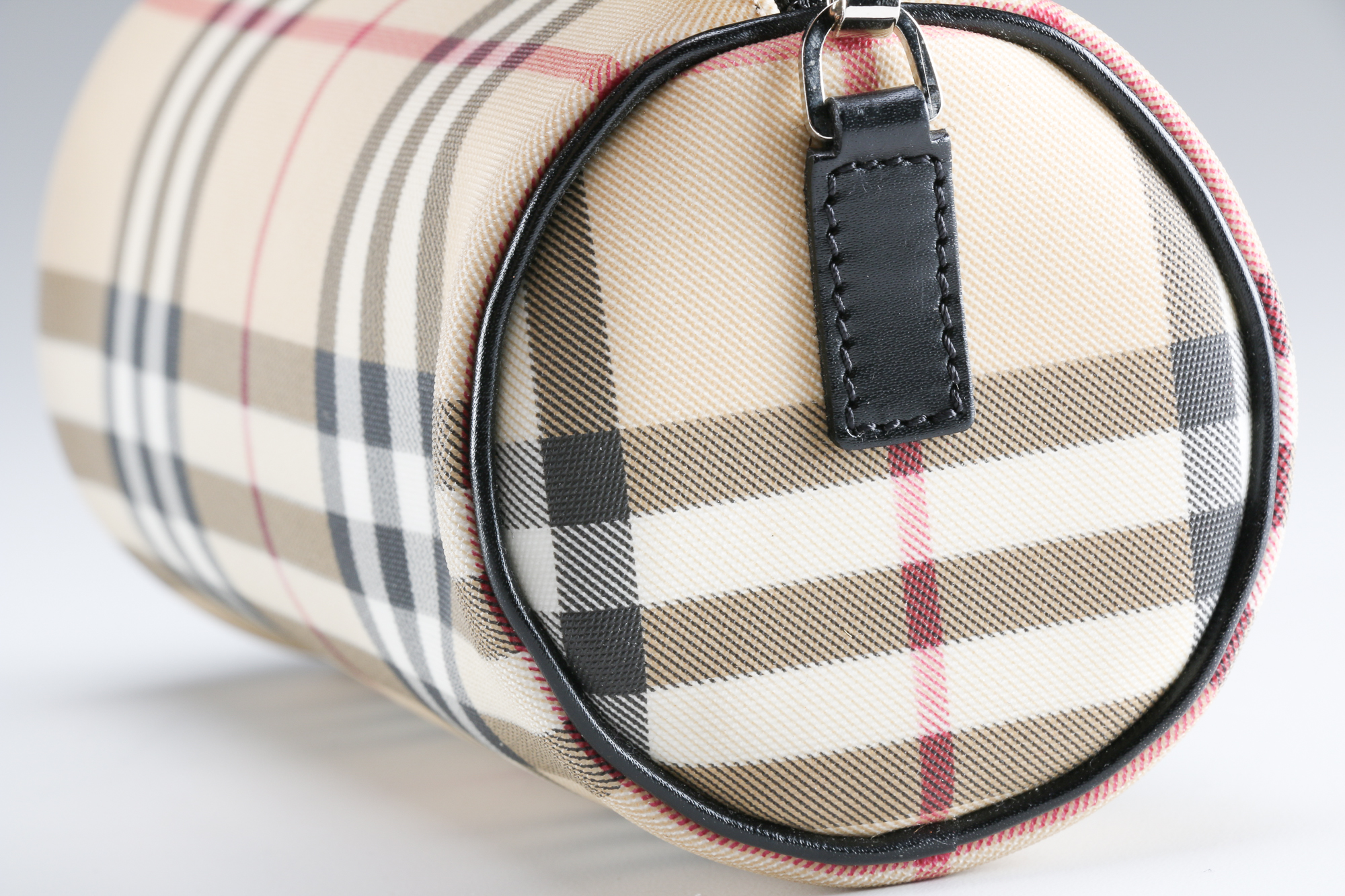 Black Brown And Red Burberry Baguette Bag