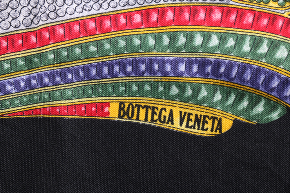 Bottega Veneta Jewelry Print Silk Scarf