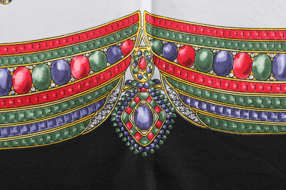 Bottega Veneta Jewelry Print Silk Scarf