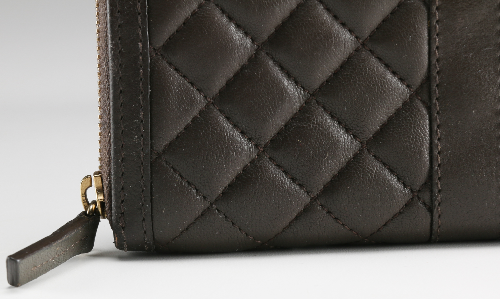 Burberry Brown Quilted Leather Wallet