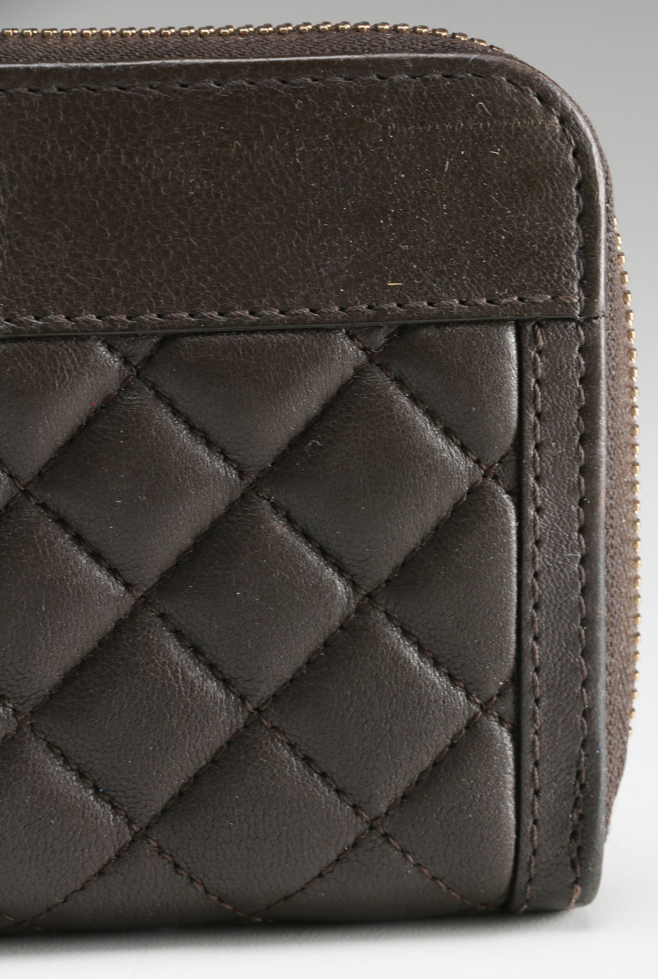 Burberry Brown Quilted Leather Wallet