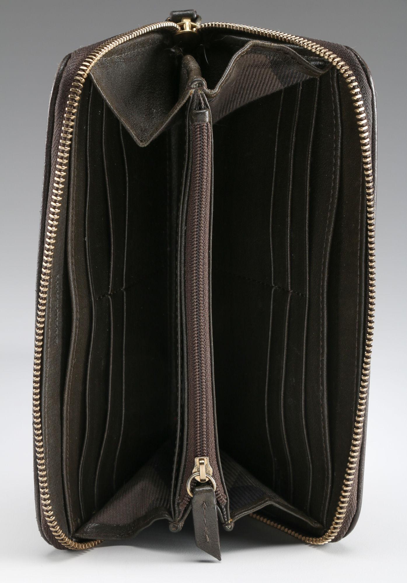 Burberry Brown Quilted Leather Wallet