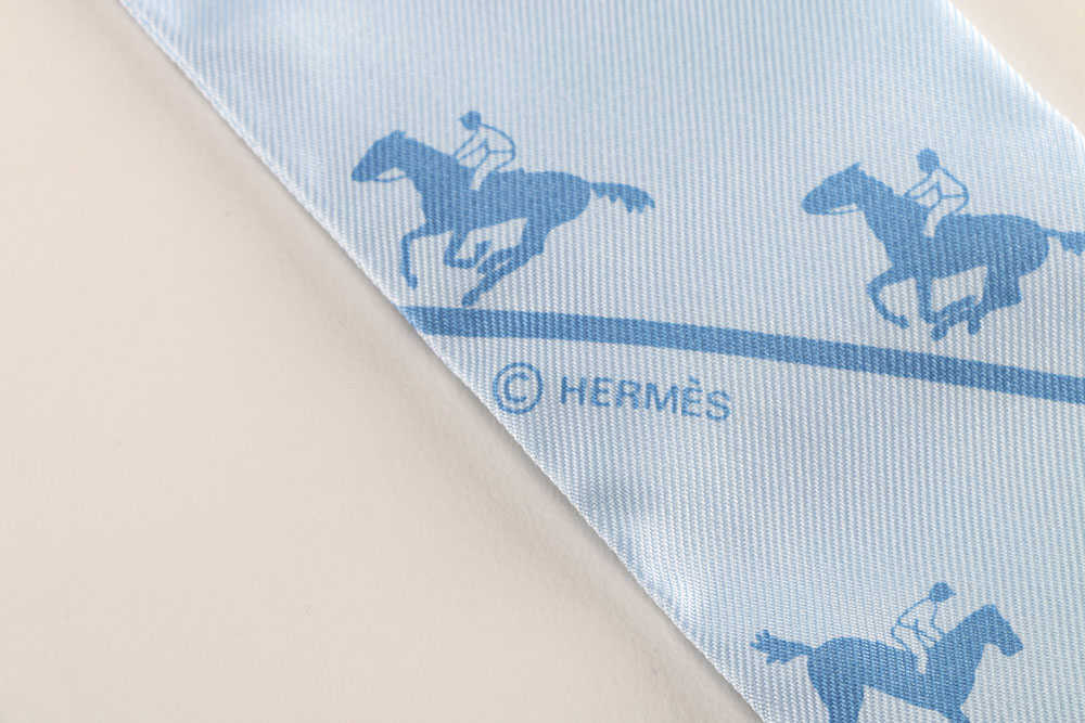 Hermès  "Twilly" Silk Scarf