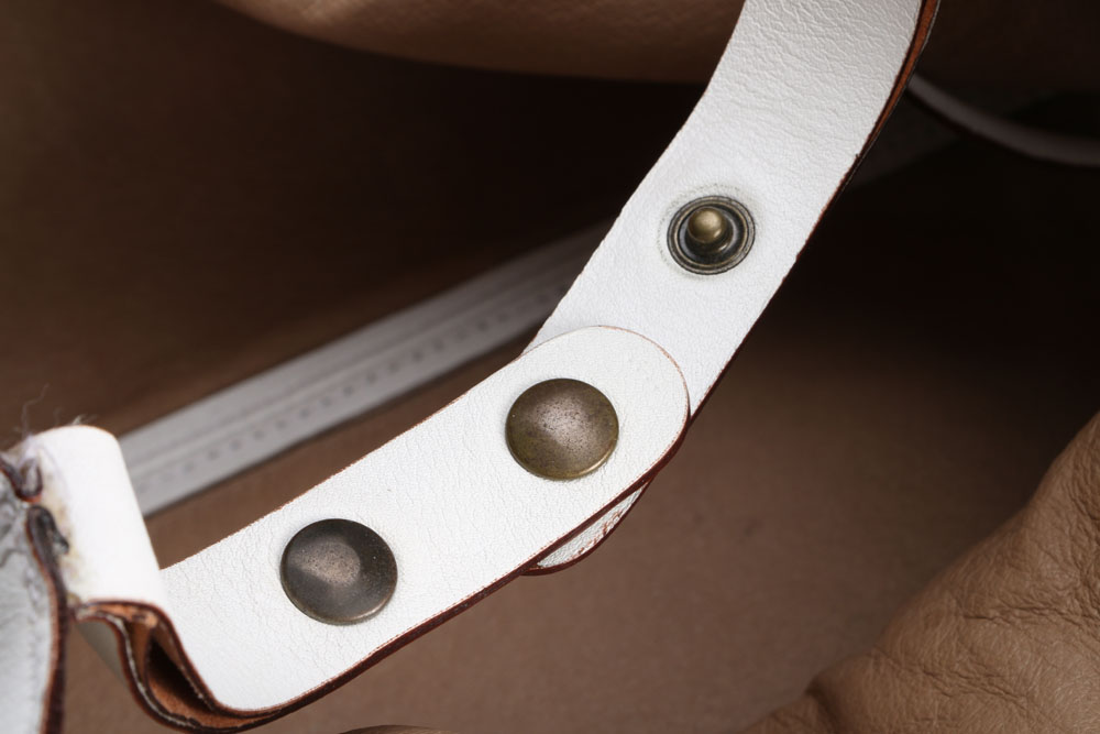 Max Mara White Leather Handbag