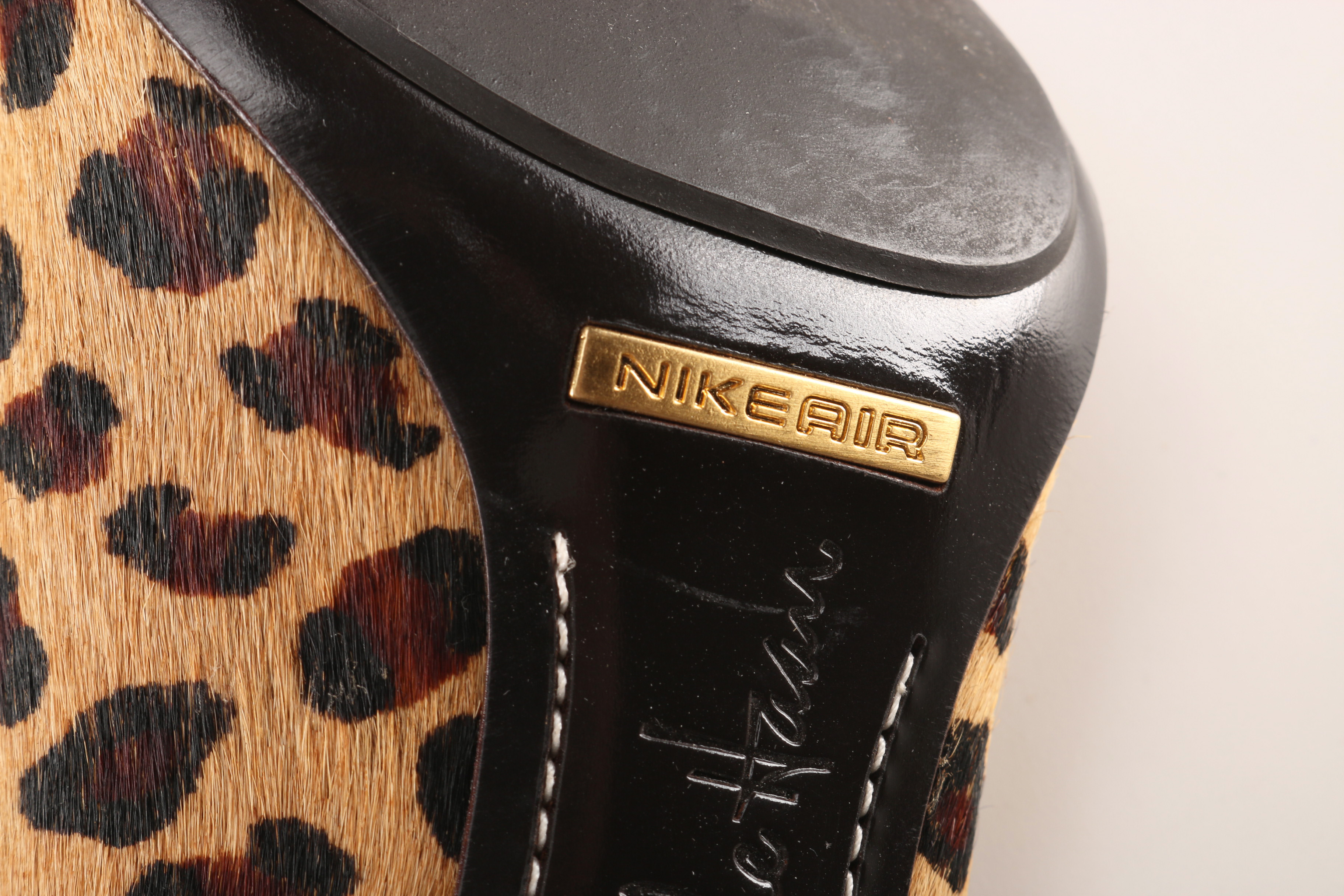 Pair of Cole Haan Leopard Print Calf Hair Pumps