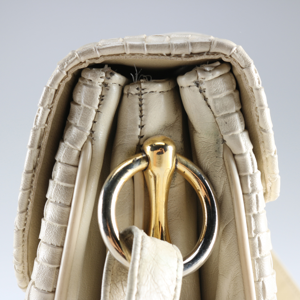 Vintage Lederer de Paris Woven Leather Shoulder Bag