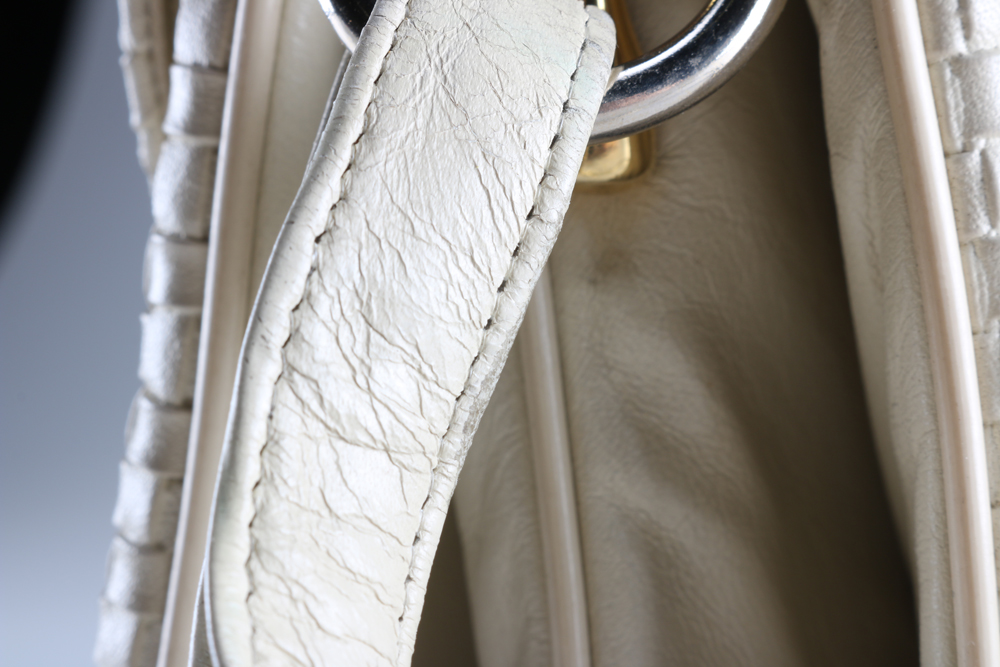 Vintage Lederer de Paris Woven Leather Shoulder Bag